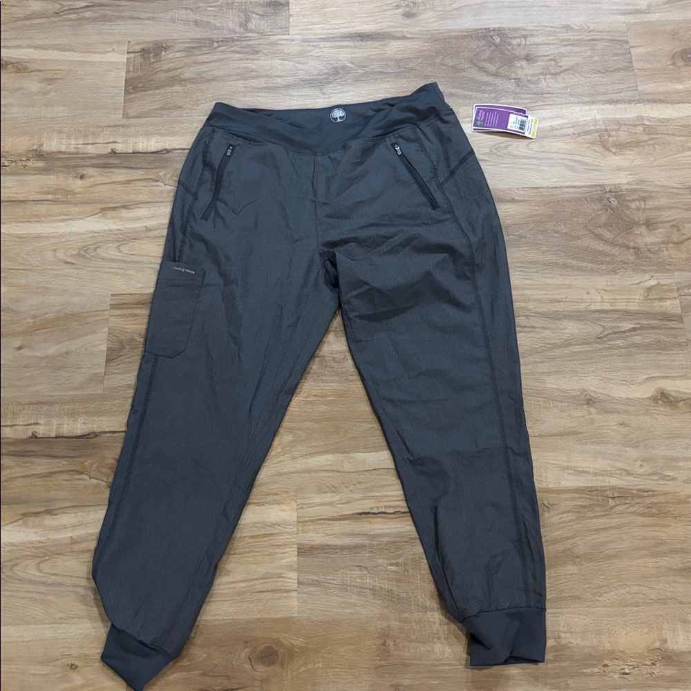Black Jogger Pants with Zipper Pockets